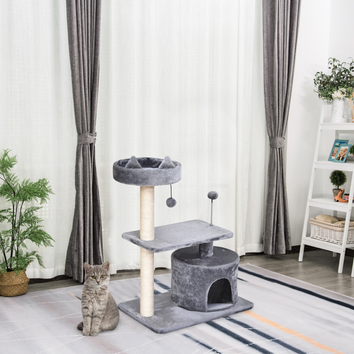 Deluxe 81cm Cat Tree Tower: Ultimate Playhouse & Scratching Post for All Cats