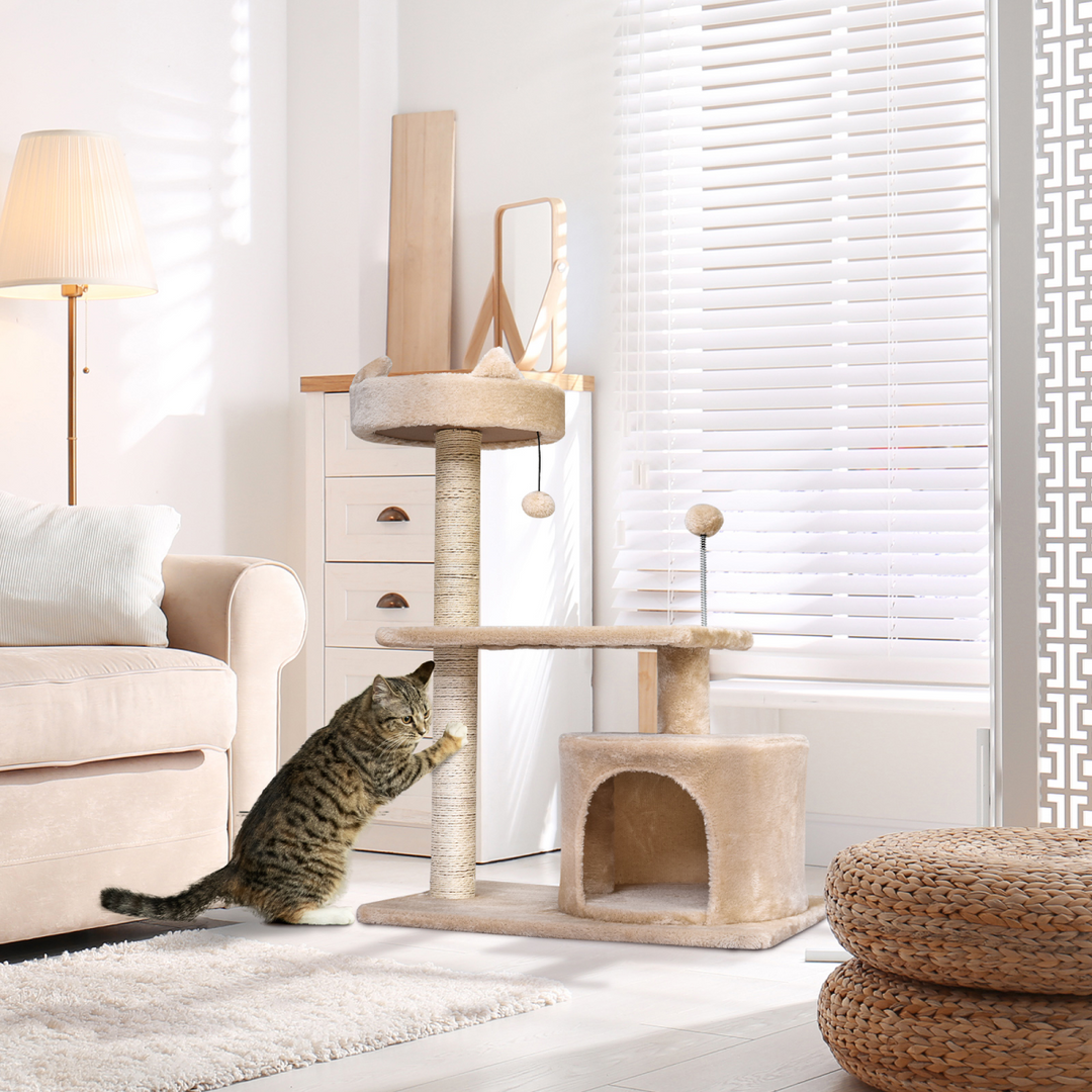 Deluxe 81cm Cat Tree Tower: Ultimate Playground & Cozy Hideaway for Cats!