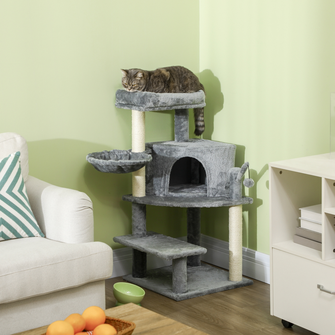 Ultimate PawHut Cat Tree: Multi-Tier Climbing Tower & Sisal Scratching Delight