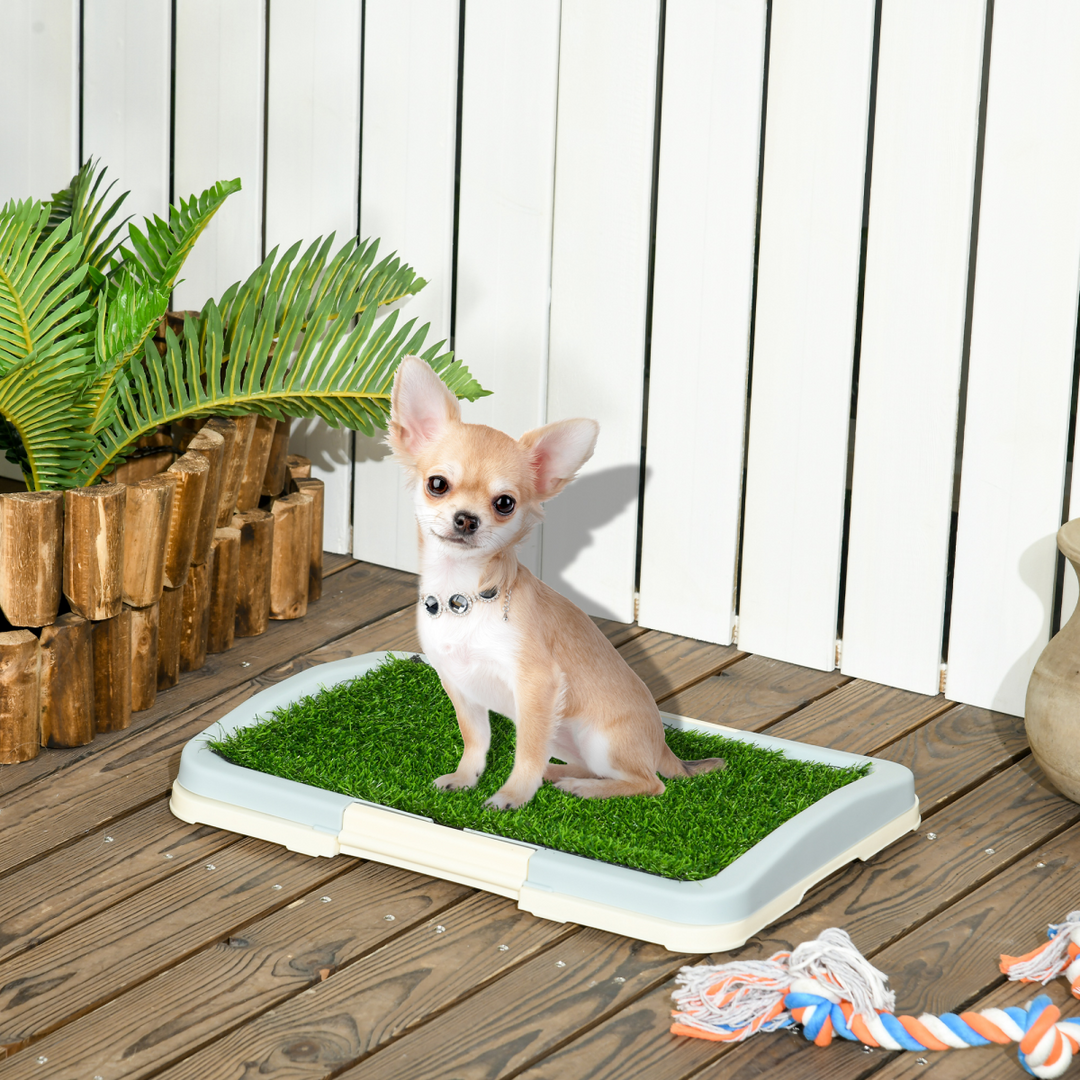 PawHut Indoor Dog Toilet: 3-Layer Grass Pad & Easy-Clean Waste System