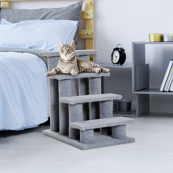 4-Step Cat Ramp Ladder - Ultimate Safety Climbing Frame for Your Furry Friend!