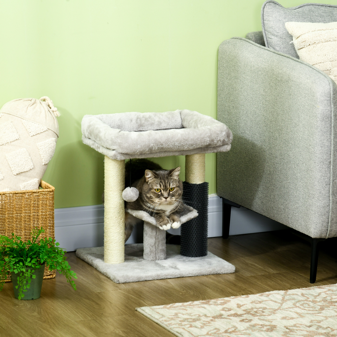 PawHut Deluxe Cat Tree: Cozy Bed, Fun Perch, Scratching Posts & Groomer!