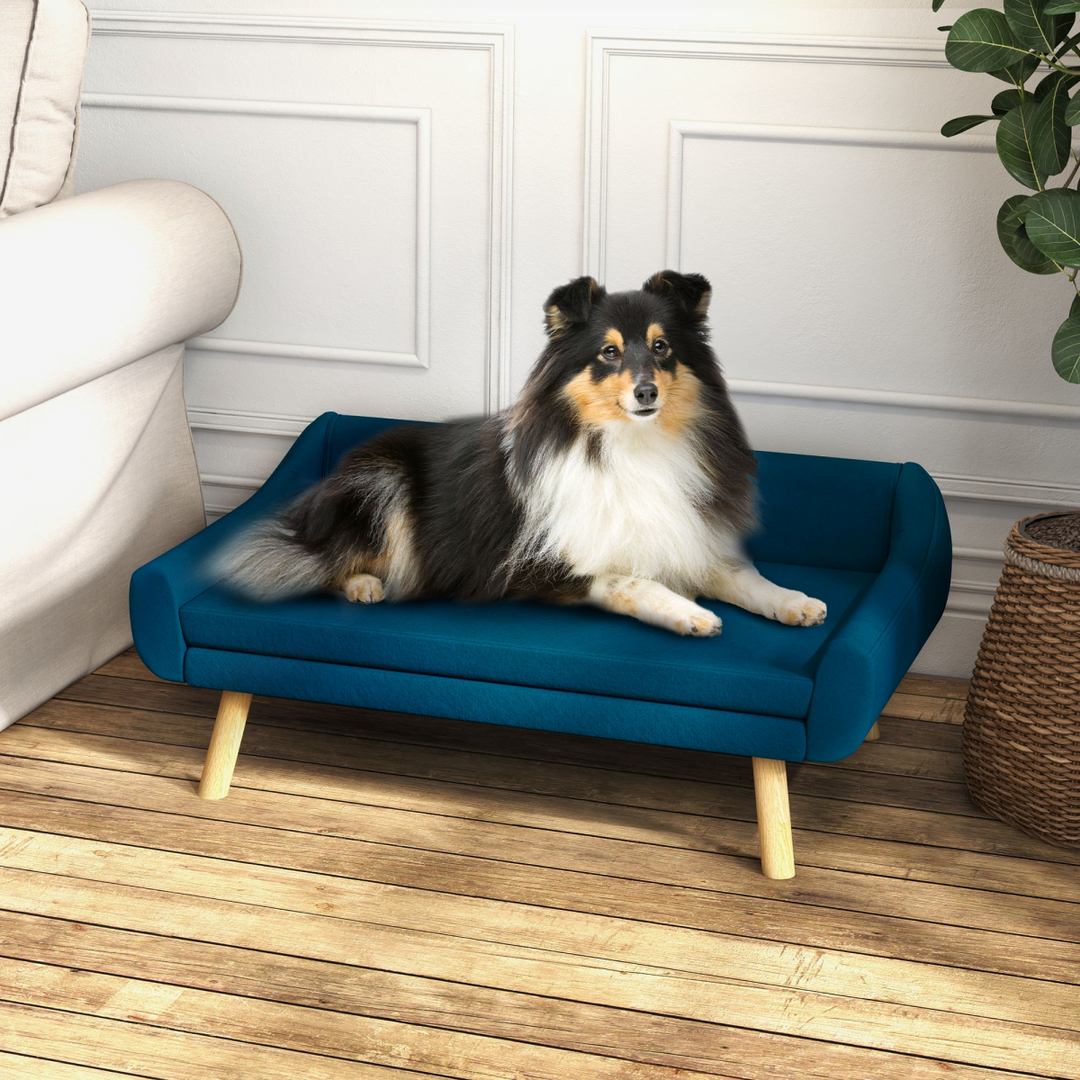 Chic PawHut Elevated Dog Sofa Bed – Stylish Comfort for Your Beloved Pet