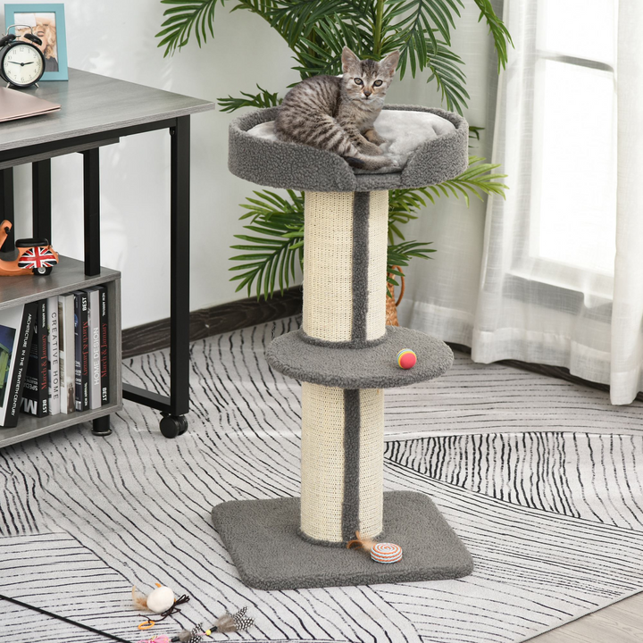 Deluxe 91cm Cat Tree Tower - Cozy, Multi-Level Activity Center & Scratching Post