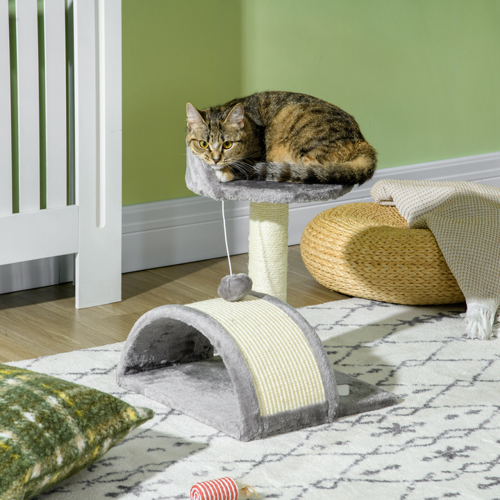 Deluxe Cat Tree & Scratching Post with Toy Ball – Perfect for Kittens!