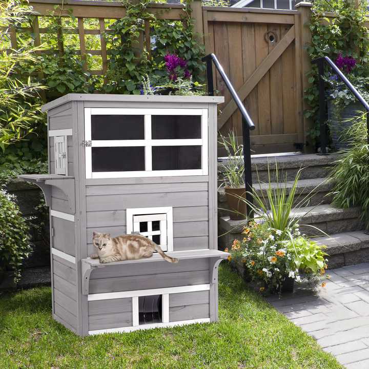 CozyPaws 3-Tier Cat Shelter: Safe Haven for Indoor & Outdoor Adventures