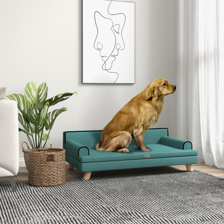 PawHut Luxurious Dog Sofa: Water-Resistant, Cozy & Stylish for Medium to Large Dogs
