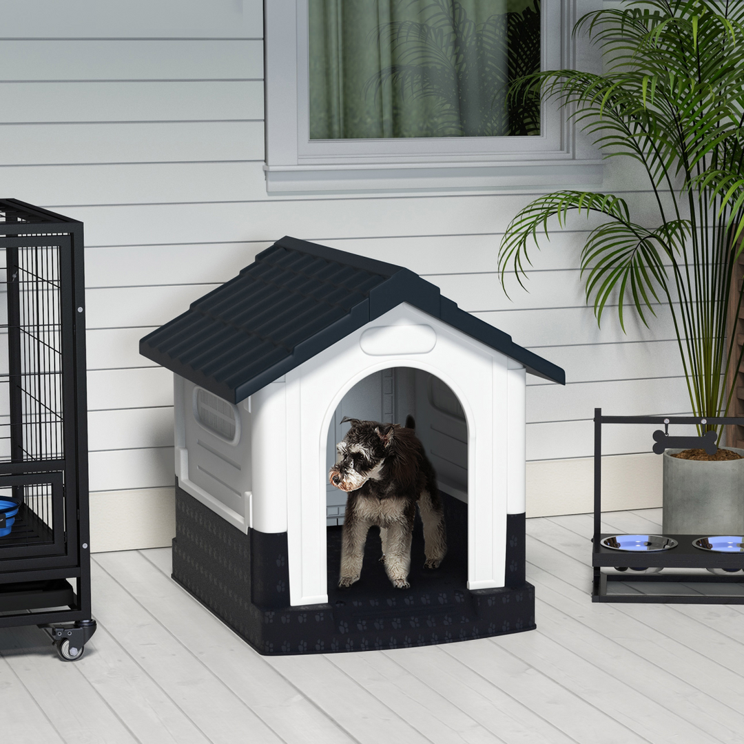 Cozy PawHut Outdoor Dog Kennel for XS & S Dogs - Weatherproof & Ventilated