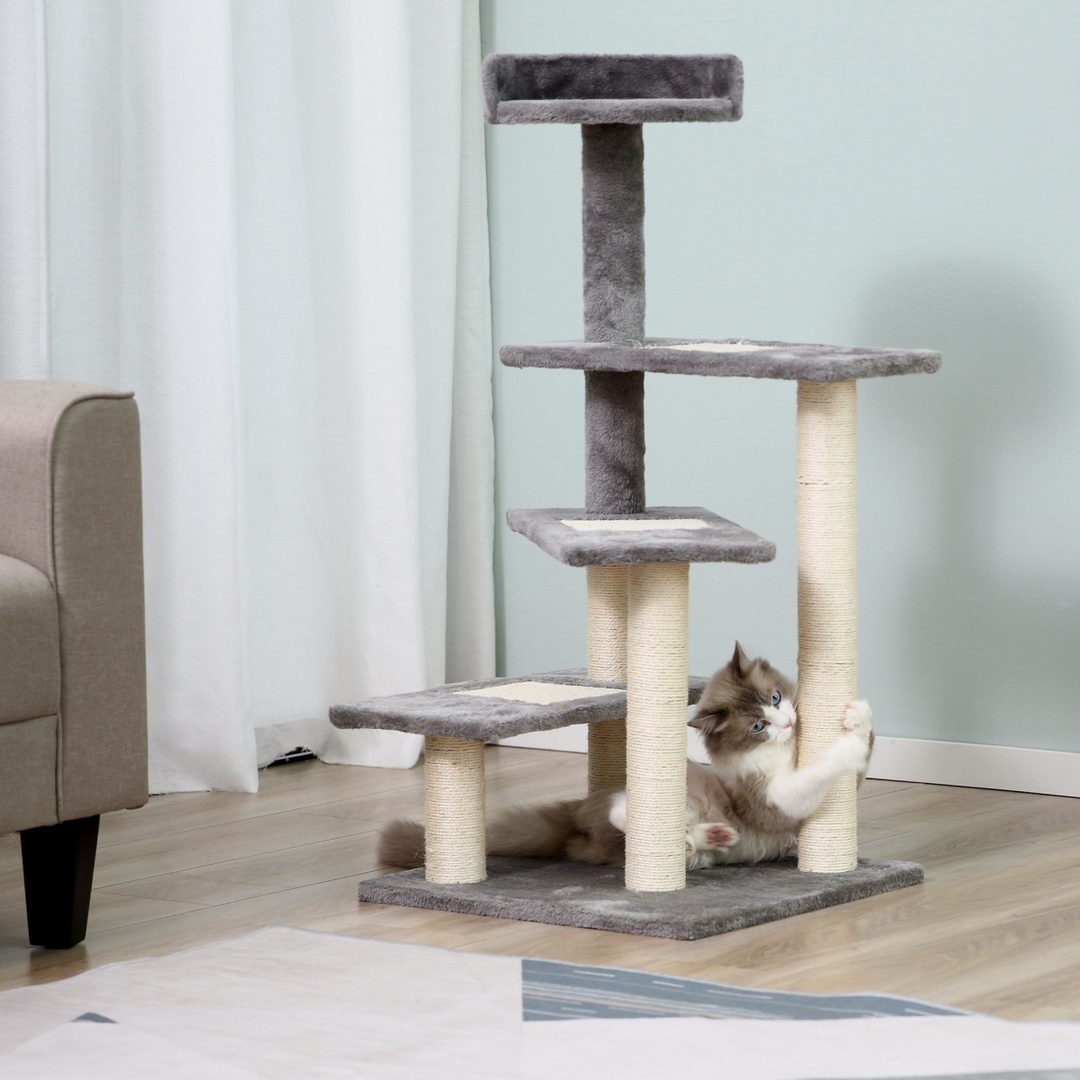 Ultimate Cat Tree Tower: Multi-Level Climbing & Scratching Oasis for Play!