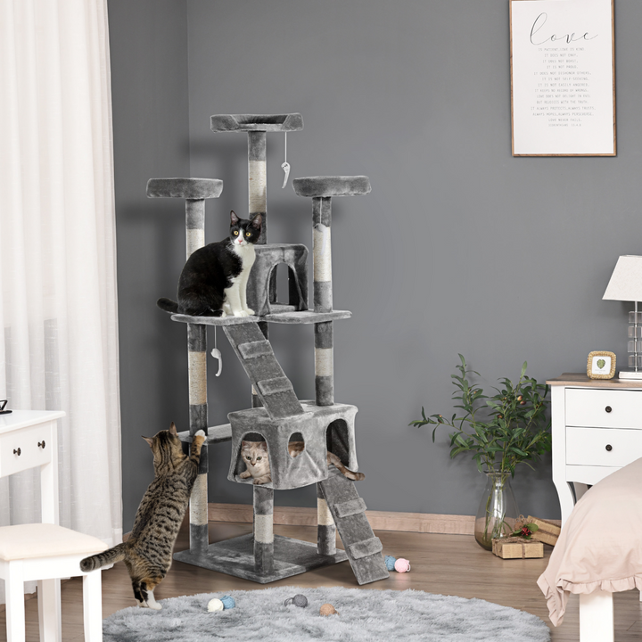 Ultimate PawHut Cat Tree: Scratch, Climb & Relax in Plush Paradise!