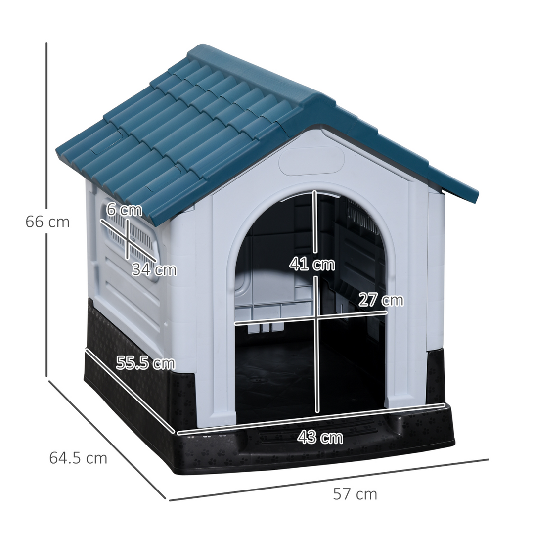 Ultimate Outdoor Dog Kennel - Cozy Plastic House for XS Dogs, Easy Setup!