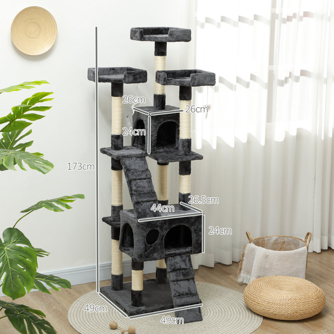 Ultimate PawHut Cat Tree: Scratch, Climb & Relax in Plush Paradise!