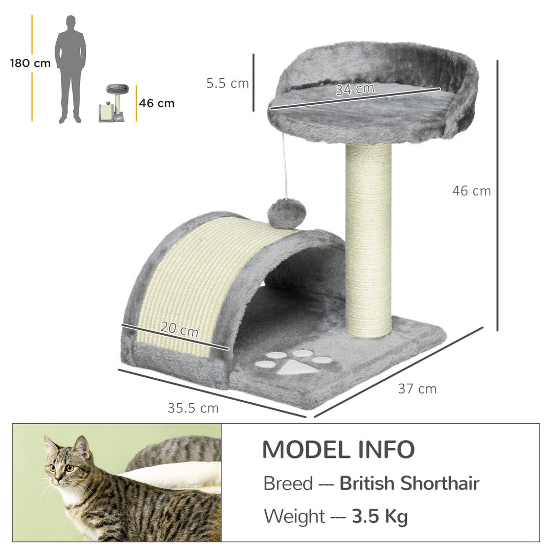 Deluxe Cat Tree & Scratching Post with Toy Ball – Perfect for Kittens!