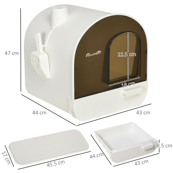 Privacy Plus Hooded Cat Litter Box: Easy Clean, Odor Control, Durable Design
