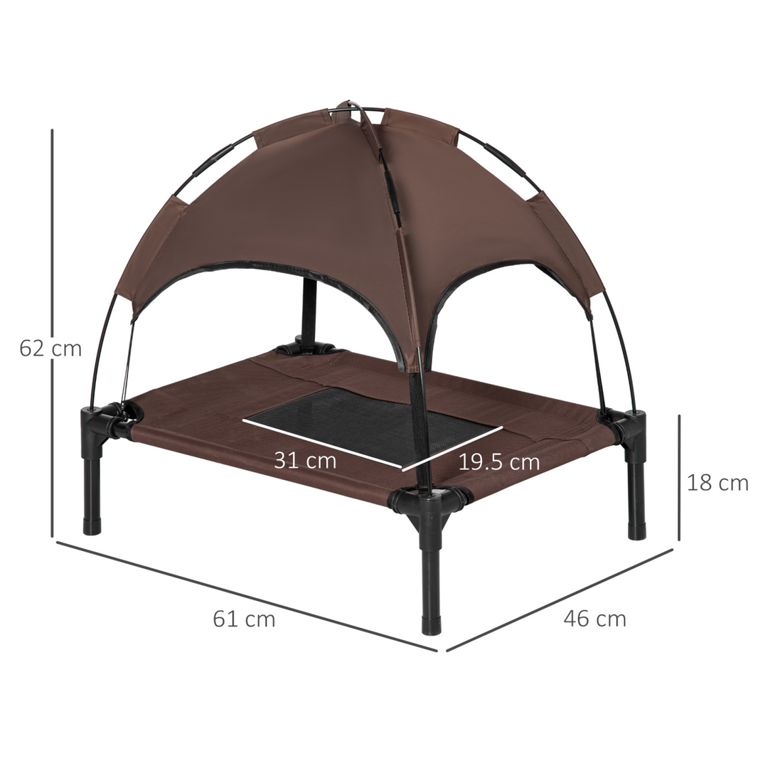 Elevated Pet Bed with Canopy - Ultimate Outdoor Comfort for Dogs!