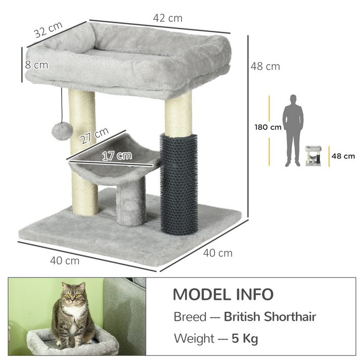 PawHut Deluxe Cat Tree: Cozy Bed, Fun Perch, Scratching Posts & Groomer!