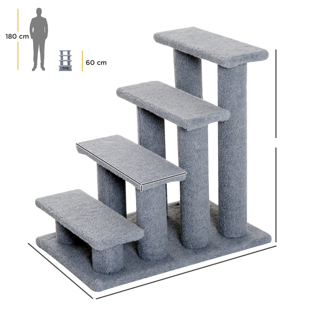 4-Step Cat Ramp Ladder - Ultimate Safety Climbing Frame for Your Furry Friend!