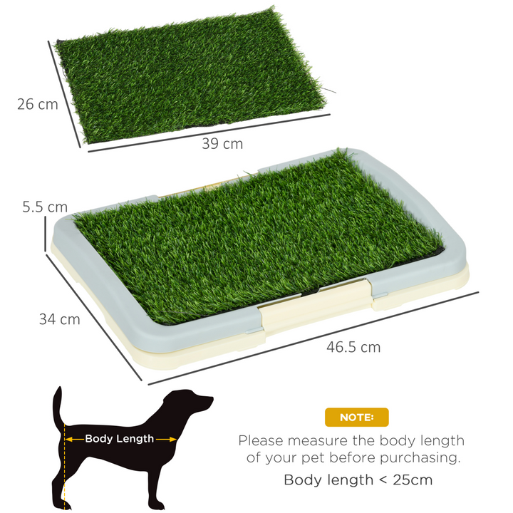 PawHut Indoor Dog Toilet: 3-Layer Grass Pad & Easy-Clean Waste System