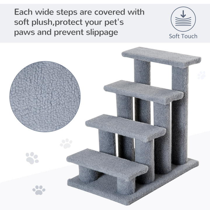 4-Step Cat Ramp Ladder - Ultimate Safety Climbing Frame for Your Furry Friend!