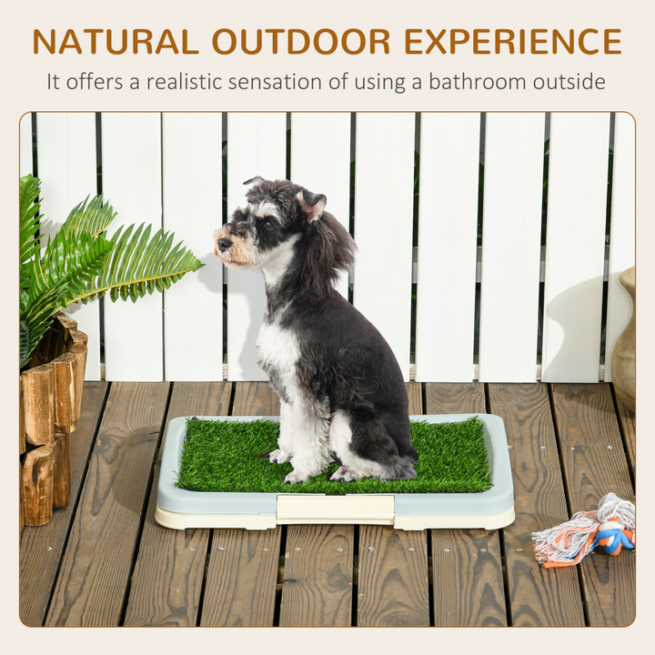 PawHut Indoor Dog Toilet: 3-Layer Grass Pad & Easy-Clean Waste System