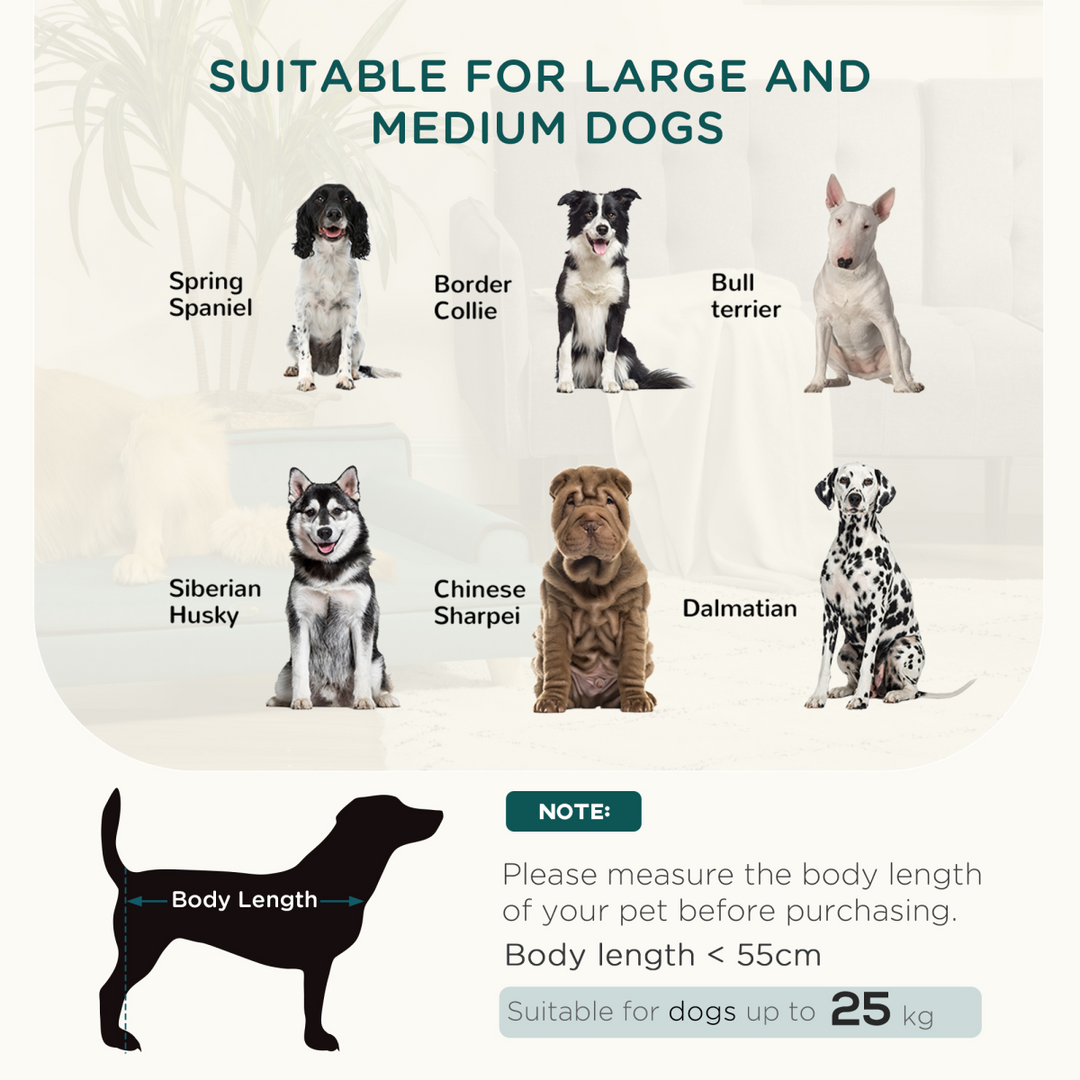 PawHut Luxurious Dog Sofa: Water-Resistant, Cozy & Stylish for Medium to Large Dogs