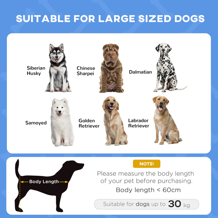 PawHut CoolLift Elevated Dog Bed with UV Canopy – Comfort & Style in Blue