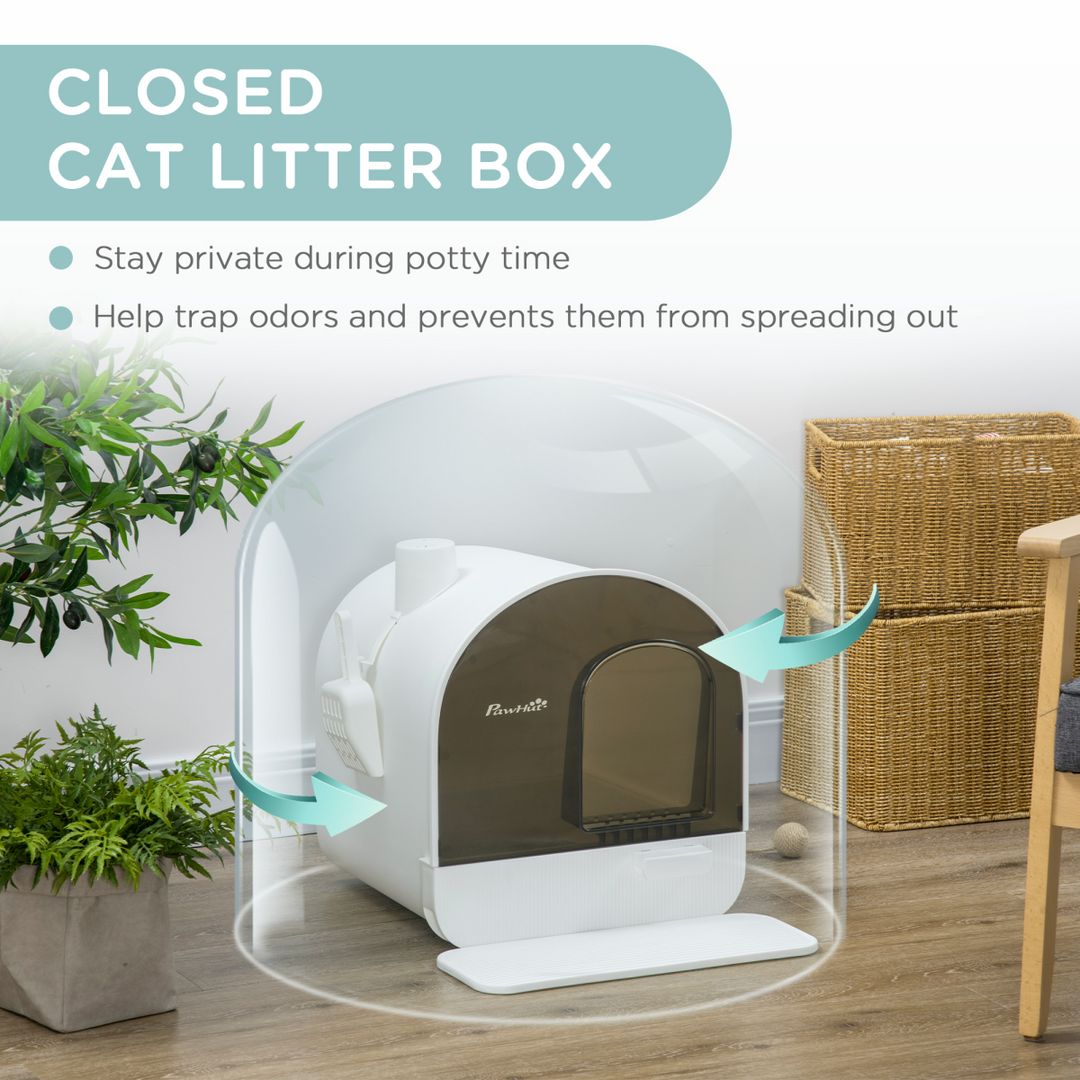 Privacy Plus Hooded Cat Litter Box: Easy Clean, Odor Control, Durable Design