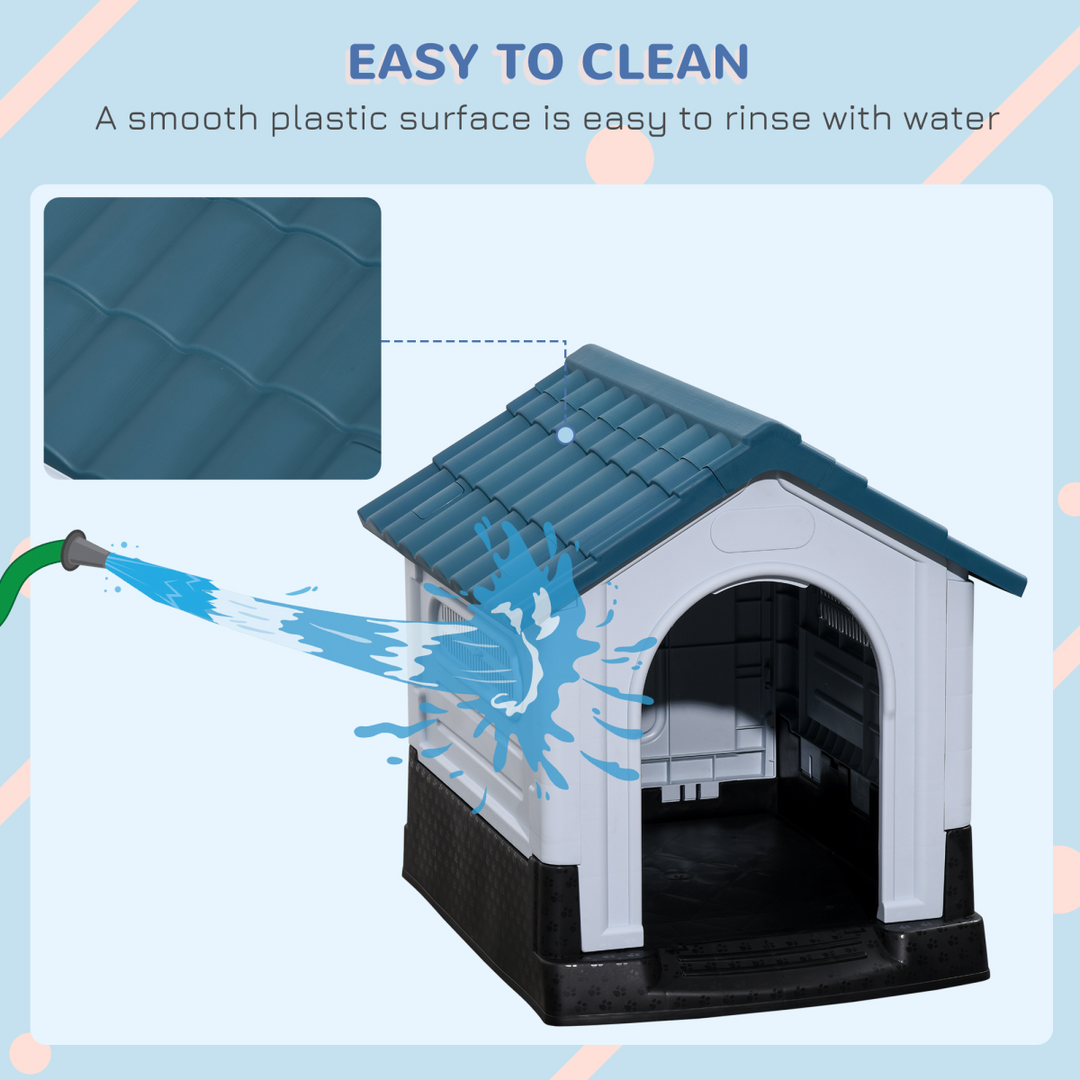 Ultimate Outdoor Dog Kennel - Cozy Plastic House for XS Dogs, Easy Setup!