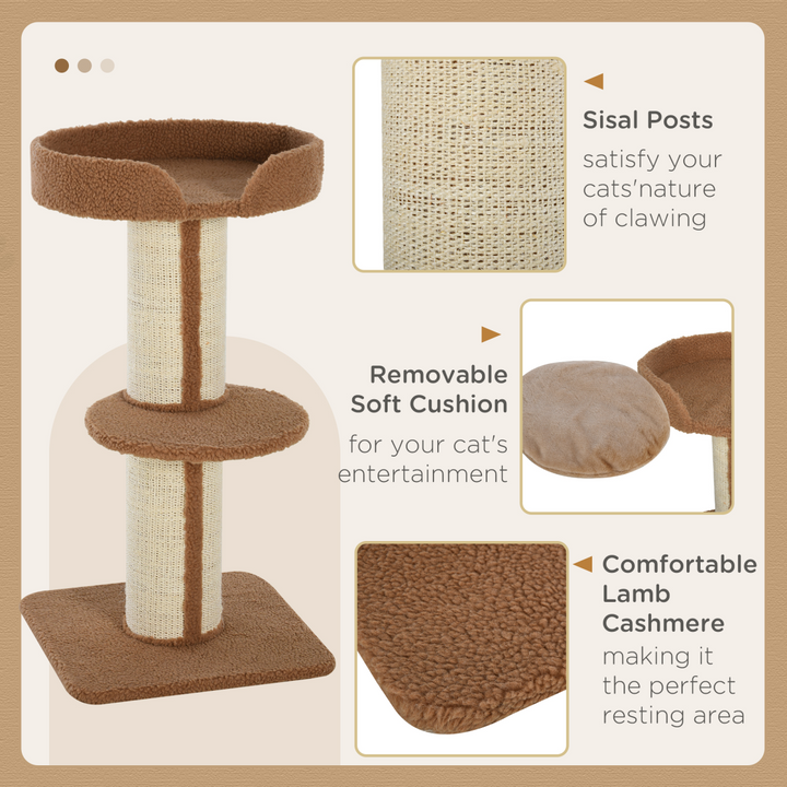 Ultimate 91cm Cat Tree: Plush Perch, Scratching Post & Cozy Hideaway