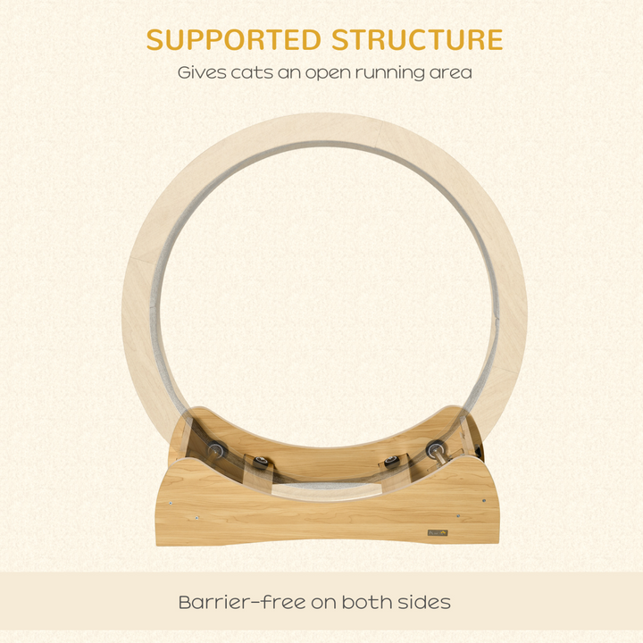 ZenCat Wooden Treadmill Wheel: Active Playtime & Stylish Home Décor