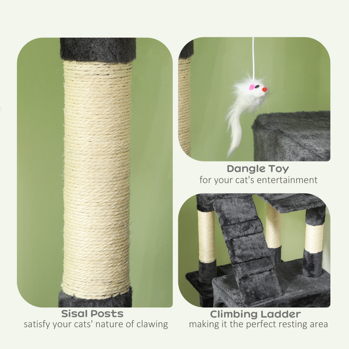 Ultimate PawHut Cat Tree: Scratch, Climb & Relax in Plush Paradise!