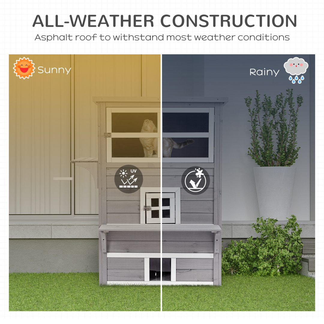 CozyPaws 3-Tier Cat Shelter: Safe Haven for Indoor & Outdoor Adventures