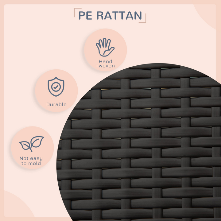 PawHut Wicker Dog House, Rattan Pet Bed with Soft Cushion, Cat Basket - Grey