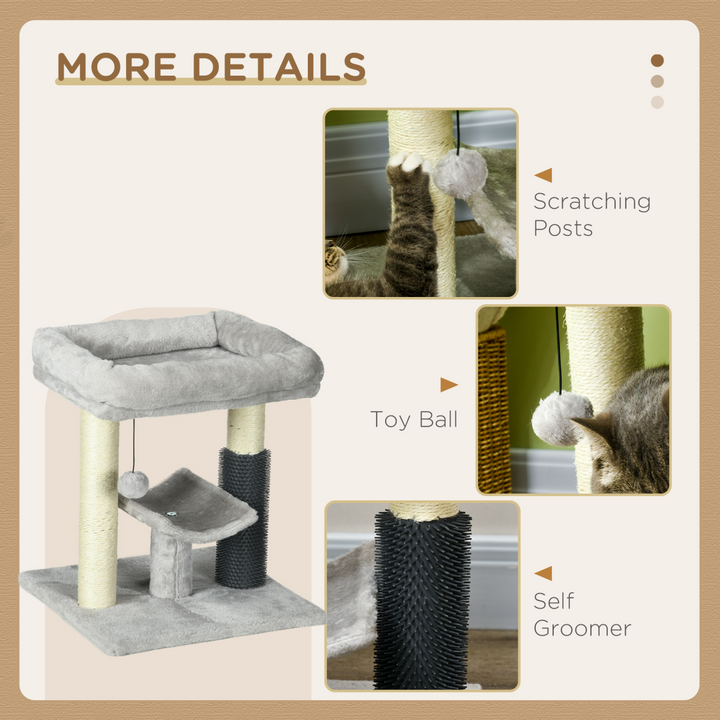 PawHut Deluxe Cat Tree: Cozy Bed, Fun Perch, Scratching Posts & Groomer!