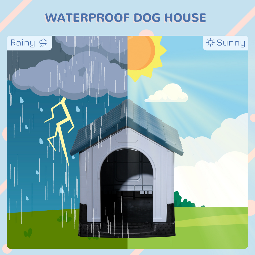 Ultimate Outdoor Dog Kennel - Cozy Plastic House for XS Dogs, Easy Setup!