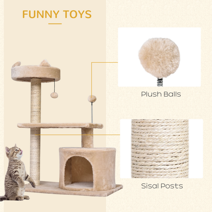 Deluxe 81cm Cat Tree Tower: Ultimate Playground & Cozy Hideaway for Cats!