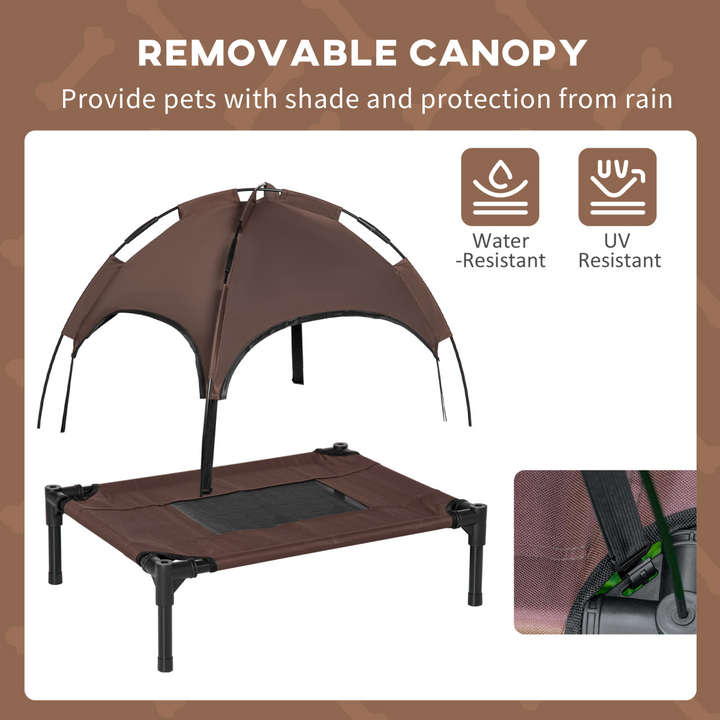 Elevated Pet Bed with Canopy - Ultimate Outdoor Comfort for Dogs!