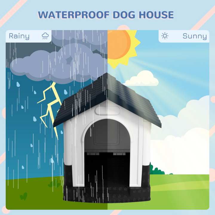 Cozy PawHut Outdoor Dog Kennel for XS & S Dogs - Weatherproof & Ventilated