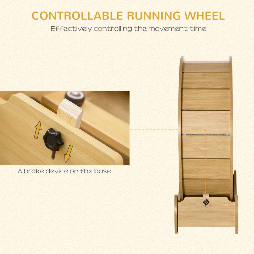 ZenCat Wooden Treadmill Wheel: Active Playtime & Stylish Home Décor