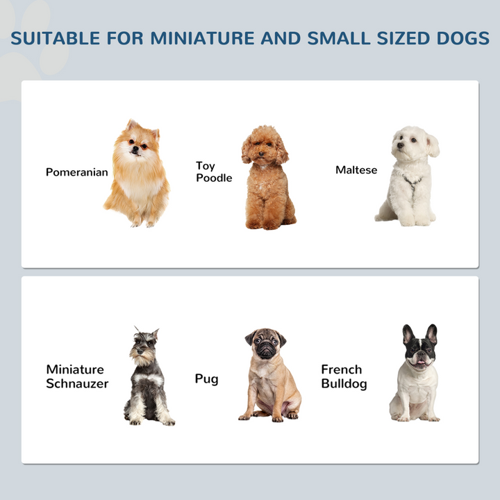 PawHut Raised Dog Bowls Pet Feeder Raised Elevated Stainless Steel Food Grey