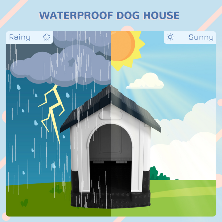 PawHut Outdoor Plastic Dog Kennel – Cozy & Ventilated Haven for XS Dogs!