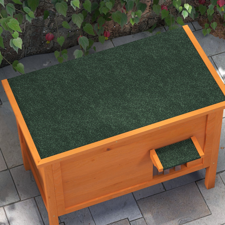 PawHut Insulated Outdoor Cat House with Openable Roof – Orange