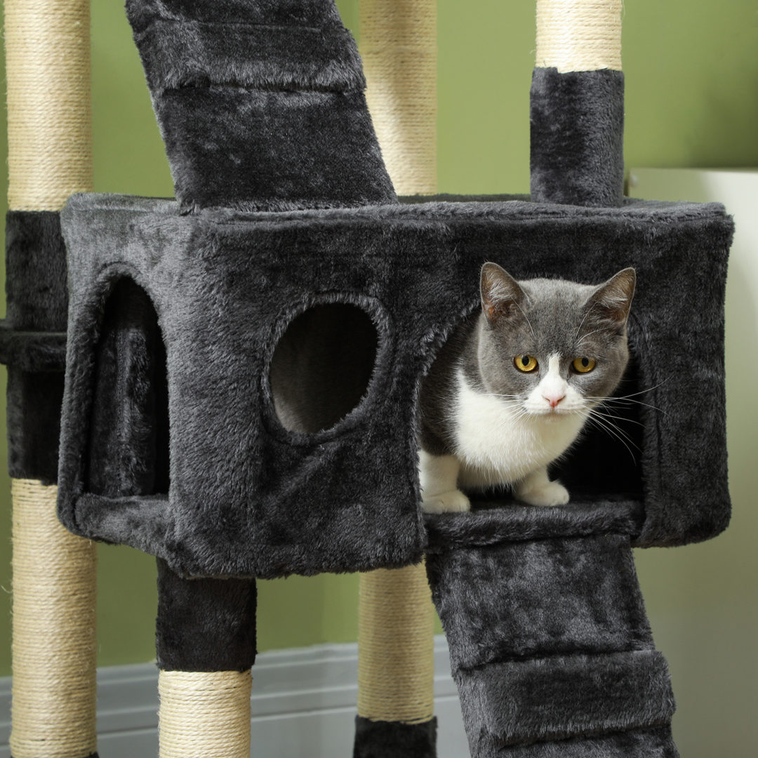 Ultimate PawHut Cat Tree: Scratch, Climb & Relax in Plush Paradise!