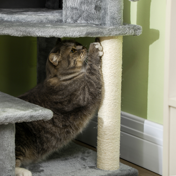 Ultimate PawHut Cat Tree: Multi-Tier Climbing Tower & Sisal Scratching Delight
