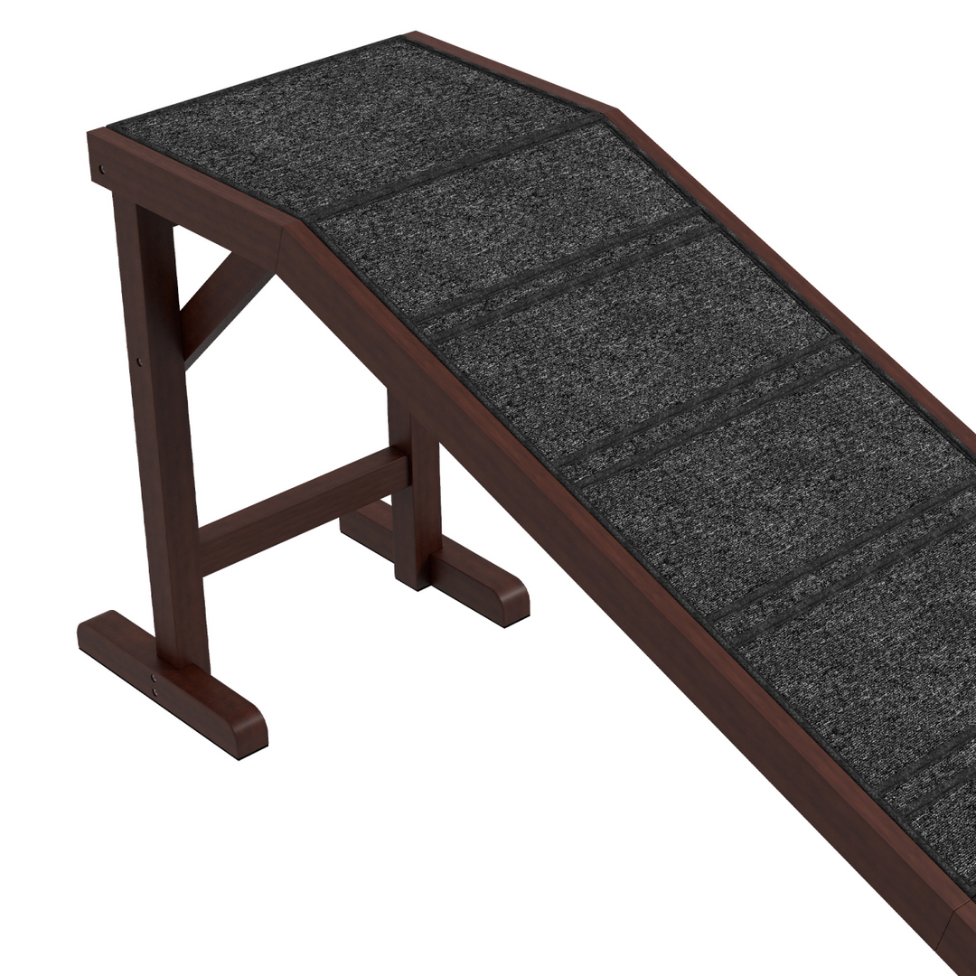 Pet Ramp with Anti-Slip Carpet for Easy Access to Beds & Sofas – PawHut