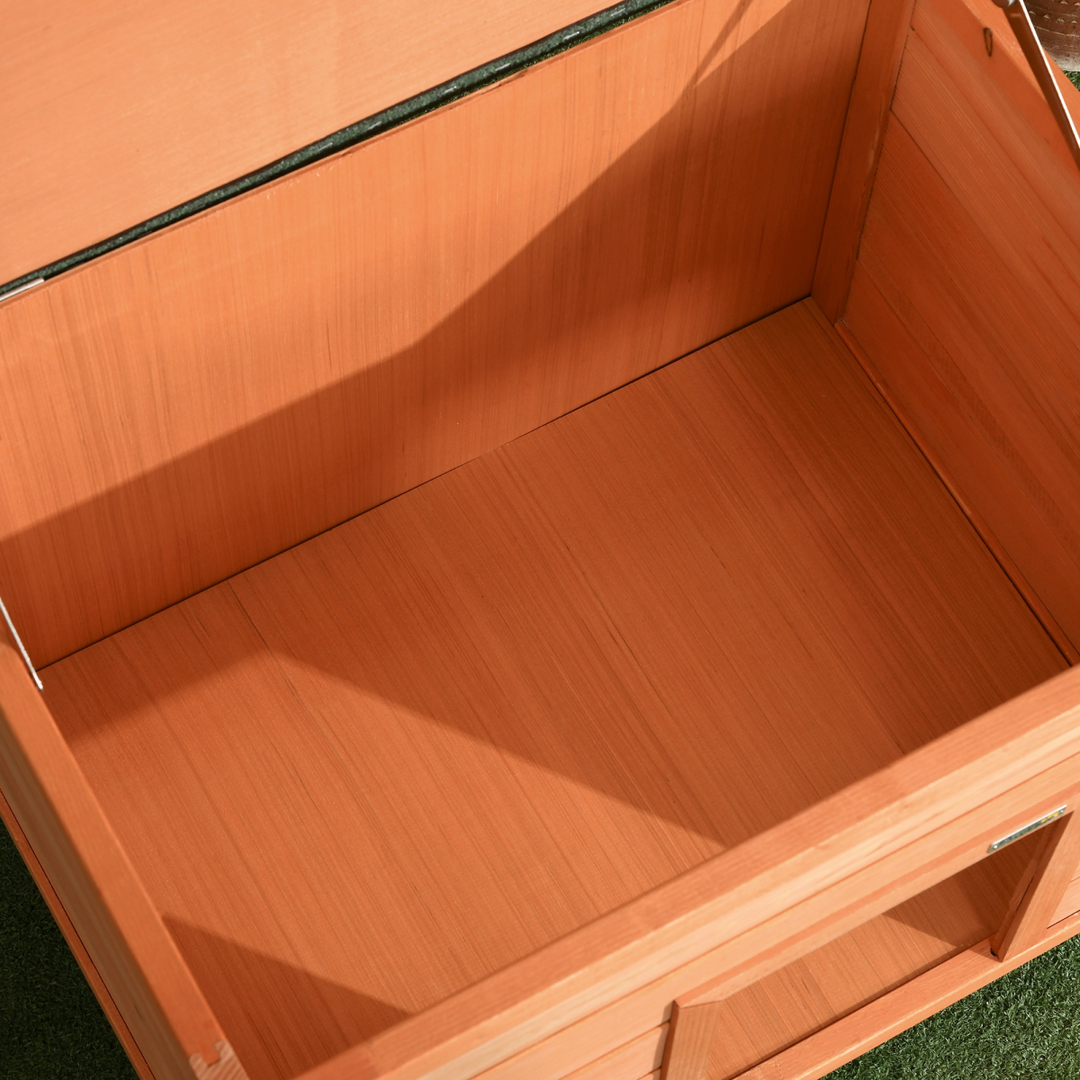 Cozy 82cm Wooden Dog Kennel – Weatherproof Garden Shelter for Happy Pets