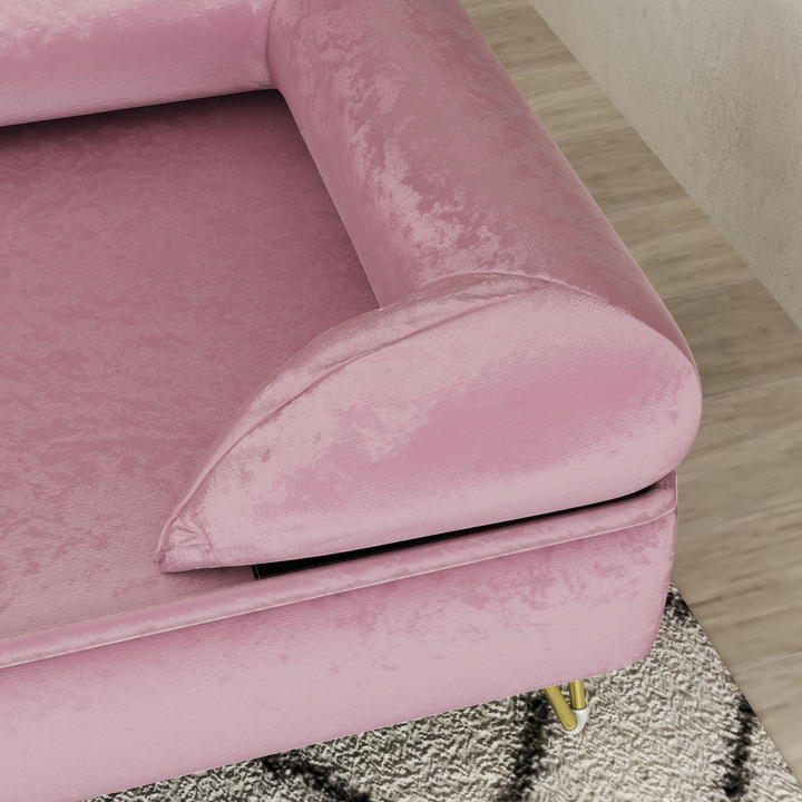 Luxurious PawHut Dog Sofa: Removable Cushion & Washable Cover - Pink