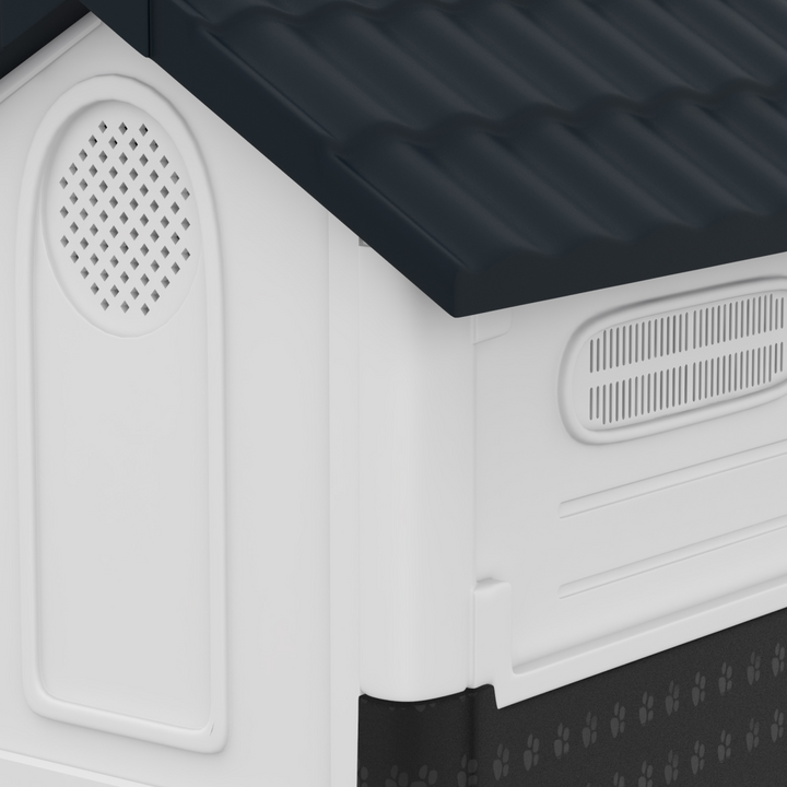 PawHut Outdoor Plastic Dog Kennel – Cozy & Ventilated Haven for XS Dogs!
