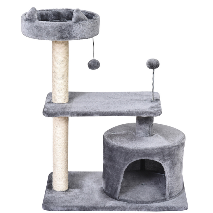 Deluxe 81cm Cat Tree Tower: Ultimate Playhouse & Scratching Post for All Cats