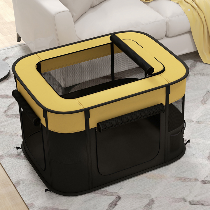 Portable PawHut Pet Pen for Puppies & Small Animals - Versatile & Foldable!